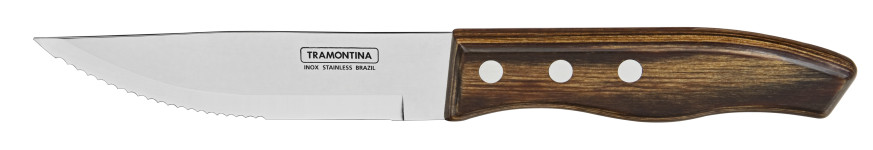Churrasco Steak Knife Grande Half Tang Polywood Brown  5", 12cm