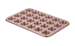 Rose Gold Mini Muffin Pan 24Cup