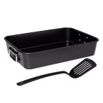 S/S Roasting Pan with Bonus Nylon Turner - Extra Large