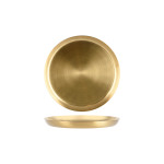 Serving Tray Round Brass Satin 305x30mm