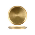 Serving Tray Round Brass Satin 365x30mm