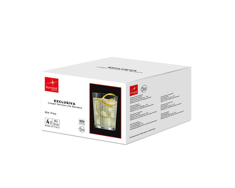 Exclusiva Fizz Tumbler Glasses 500ml - Set 4
