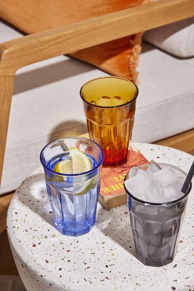 Picardie Amber Tumbler 250ml - Set 4