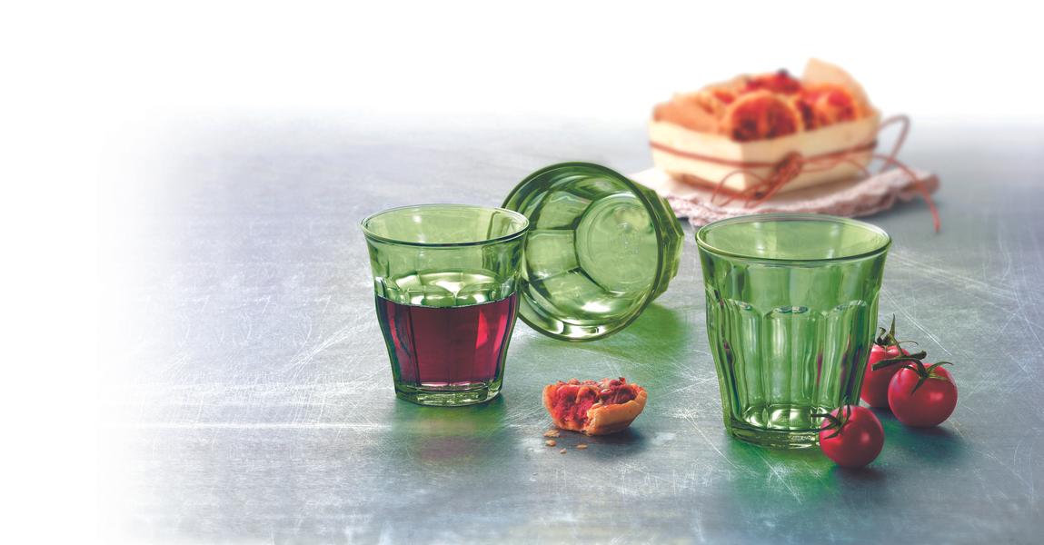 Picardie Tumbler Green 250ml - Set 4