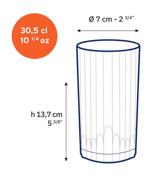 Manhattan Tumbler 305ml - Set 6