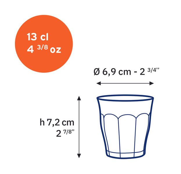 Picardie Tumbler 130ml - Set 6