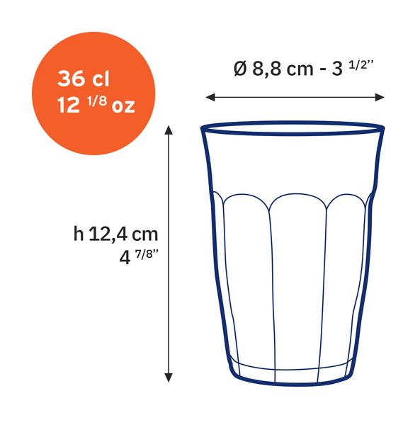 Picardie Hi Ball Tumbler 360ml - Set 4