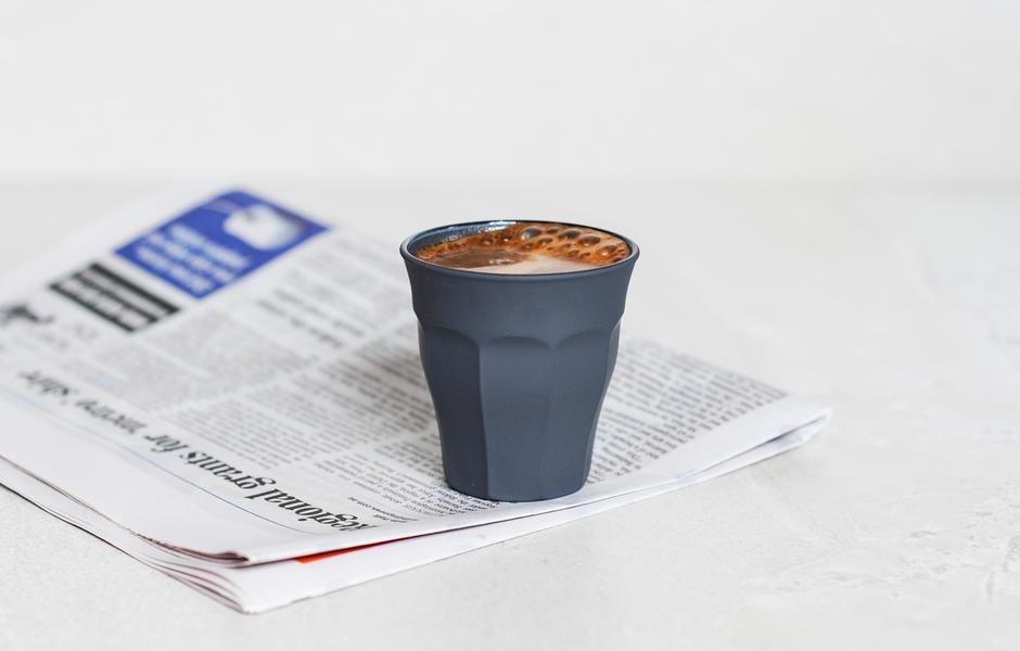 Picardie Tumbler Soft Touch Grey 90ml - Set 6