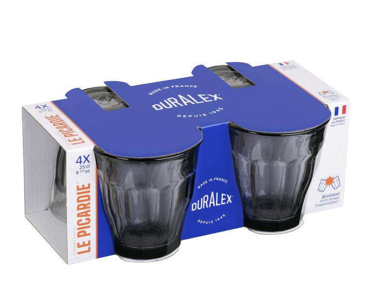 Picardie Tumbler Grey 250ml - Set 4
