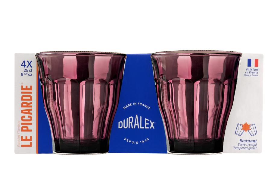 Picardie Tumbler Plum 250ml - Set 4