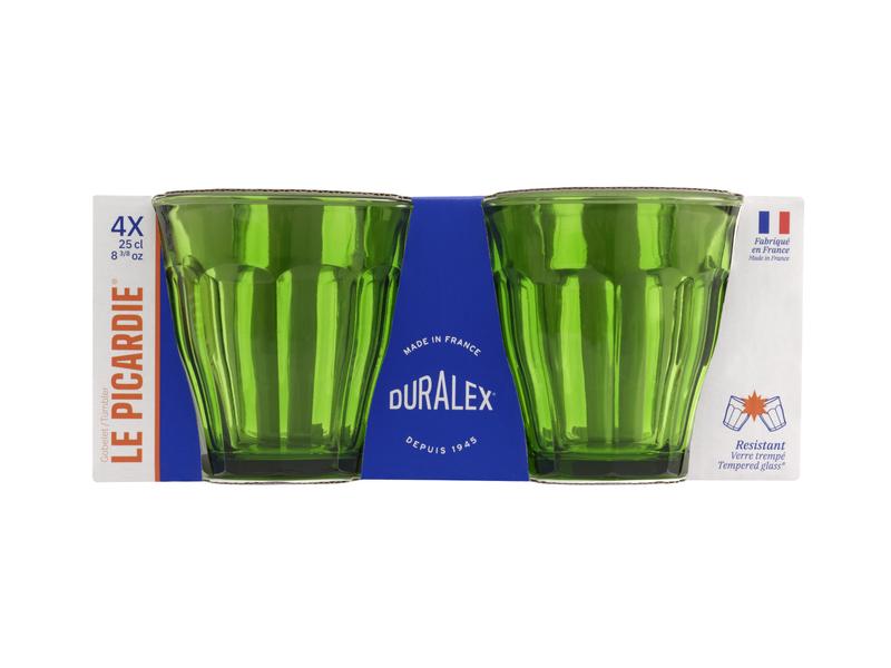 Picardie Tumbler Green 250ml - Set 4