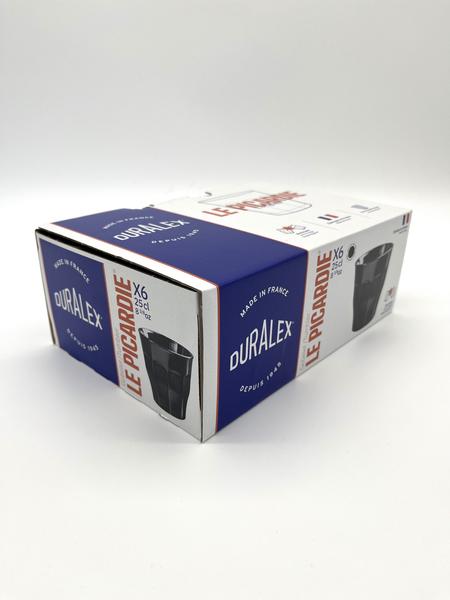 Picardie Black Tumbler 250ml - Set 6