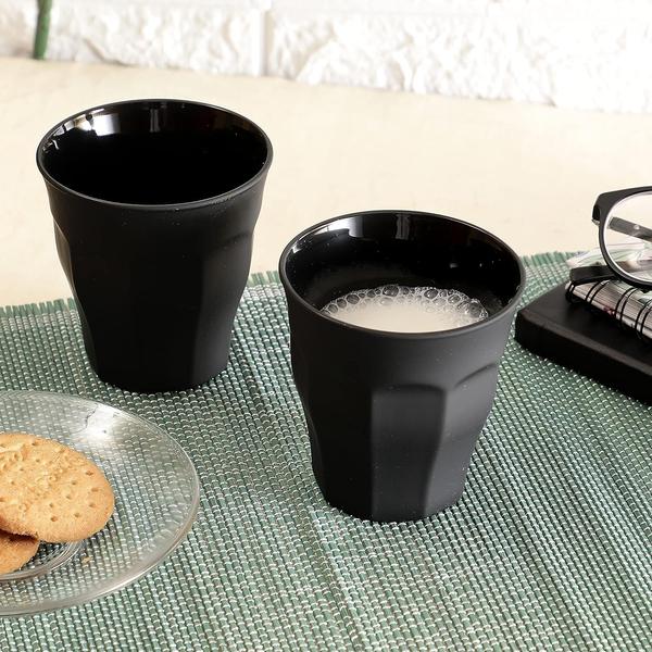 Picardie Black Tumbler 90ml - Set 6