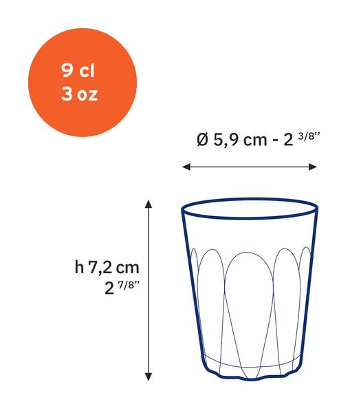 Provence Tumbler 90ml - Set 6