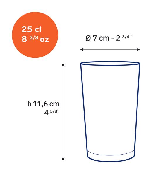 Unie Tumbler 250ml - Set 6