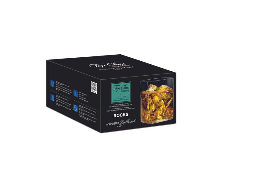 Top Class Square Tumblers 350ml - Set 4