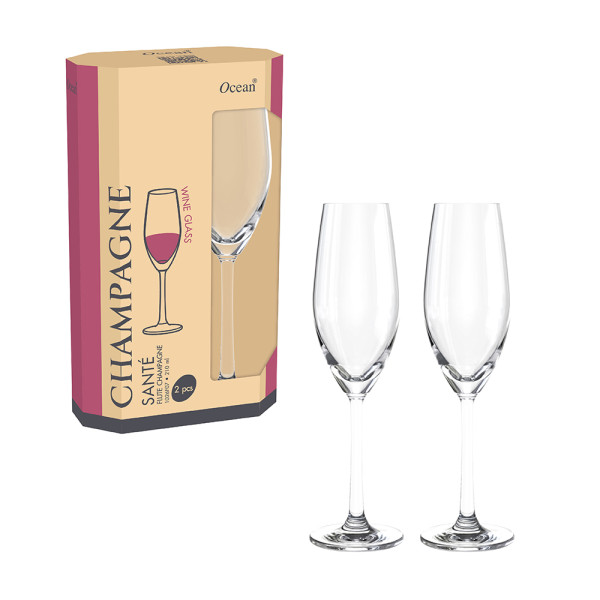 Eco Sante' Flute Glass 210ml - Set 2