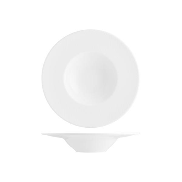 Diamond Round Deep Plate w/ Rim 280x54mm / 400ml