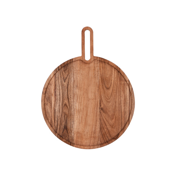 Serve Natural Acacia Round Paddle Board 350x15mm