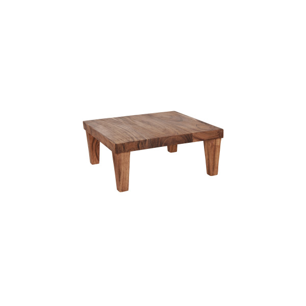 Serve Natural Acacia Square Stand with Legs 305x305x130mm