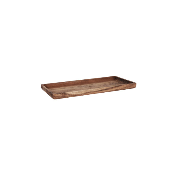 Serve Natural Acacia Rectangular Tray 405x200x25mm