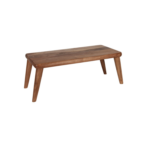 Serve Natural Acacia Rectangular Stand with Legs 510x254x200mm