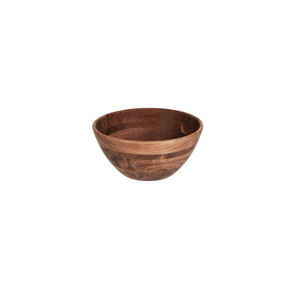 Serve Natural Acacia Round Display Bowl Deep 280x130mm