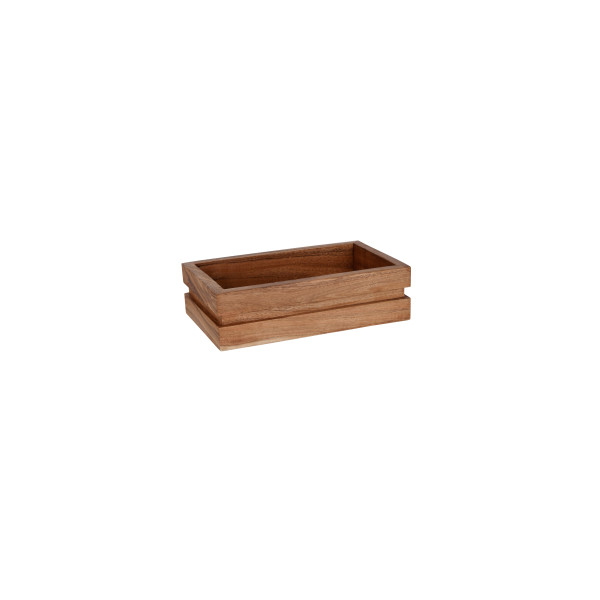 Serve Natural Acacia Display Tray GN 1/4 265x162x75mm