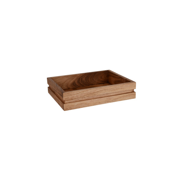 Serve Natural Acacia Display Tray GN 1/2 325x365x75mm