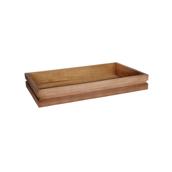 Serve Natural Acacia Display Tray GN 1/1 530x325x75mm