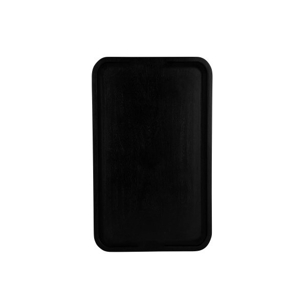 Serve Black Acacia Rectangular Tray 530x325x25mm