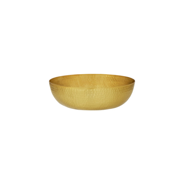 Round Serving / Seafood Bowl Hammered Brass 250x80mm / 2.8L