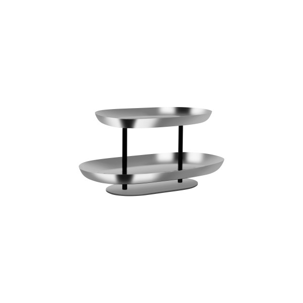 Seafood Stand 2-Tier Stainless Steel / Iron 385x260x195mm