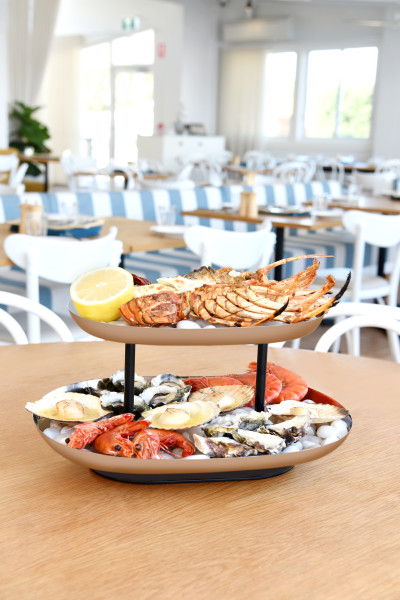 Seafood Stand 2-Tier Stainless Steel / Iron 385x260x195mm