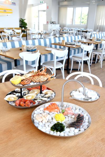 Round Seafood Stand 2-Tier Stainless Steel / Iron 365x255mm