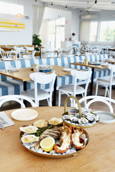 Round Seafood Stand 2-Tier Brass / Iron 365x255mm