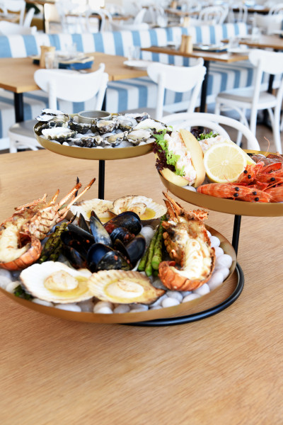 Seafood Stand 3-Tier Brass / Iron 640x560x230mm