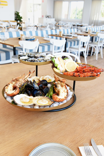 Seafood Stand 3-Tier Brass / Iron 640x560x230mm