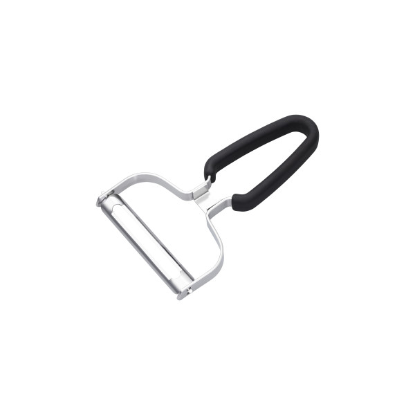 Vegetable Peeler Stainless Steel Black Rubber Handle 153x102mm