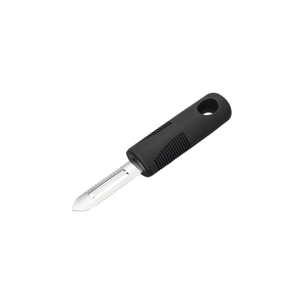 Easy Grip Peeler with Fish Scaler Stainless Steel with Black Handle 178mm