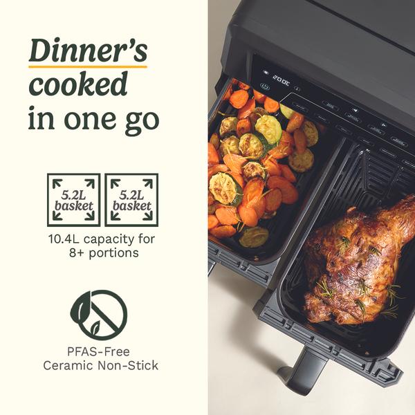 XXL Dual Zone Air Fryer PFAS Free10.4L (AFD-10OBLXA)