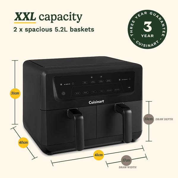 XXL Dual Zone Air Fryer PFAS Free10.4L (AFD-10OBLXA)