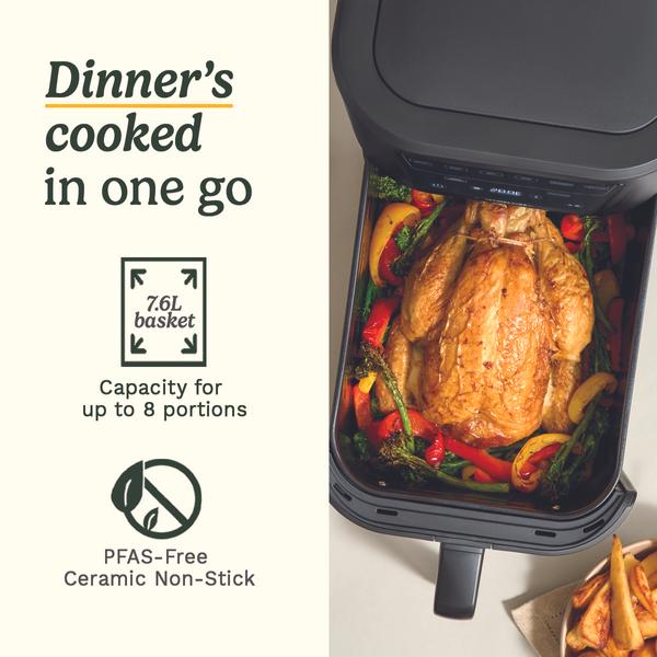 Compact Max Air Fryer PFAS Free 7.6L (AFS-8OBLXA)