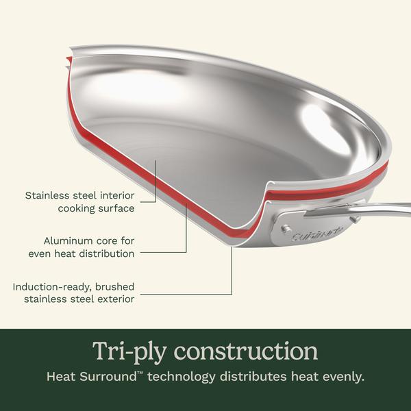 MultiClad Pro Triple Ply Stainless Cookware 12 Piece Set (MCPS-12NXA)