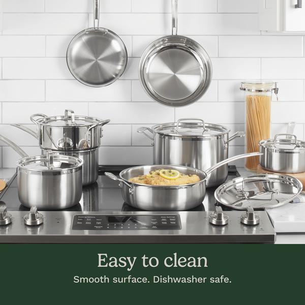 MultiClad Pro Triple Ply Stainless Cookware 12 Piece Set (MCPS-12NXA)