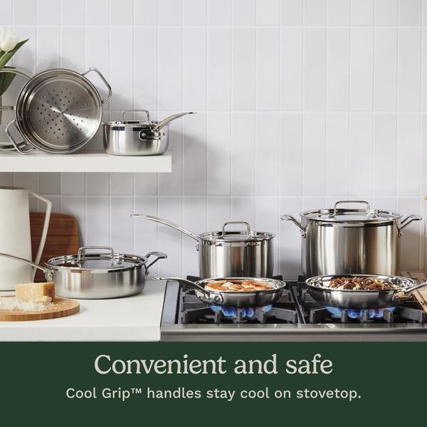 MultiClad Pro Triple Ply Stainless Cookware 12 Piece Set (MCPS-12NXA)