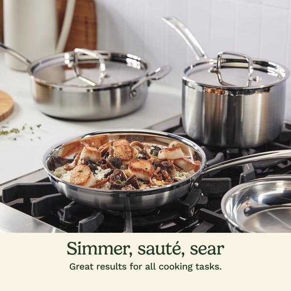 MultiClad Pro Triple Ply Stainless Cookware 12 Piece Set (MCPS-12NXA)