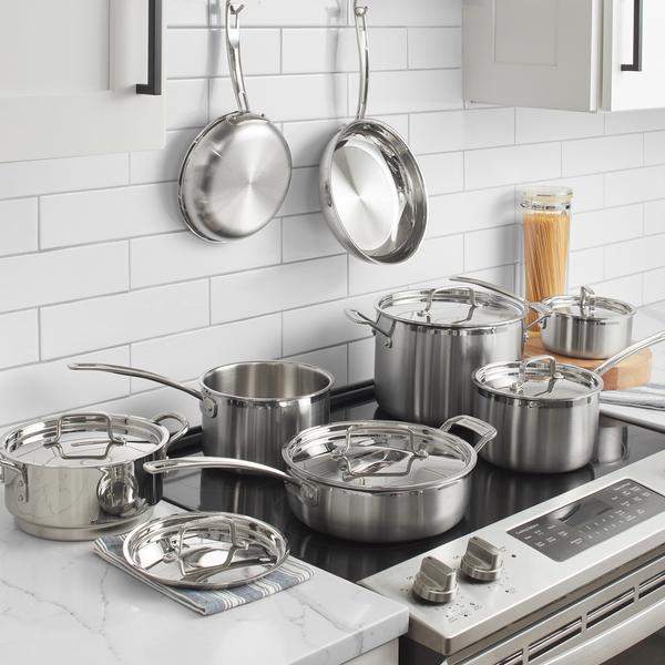 MultiClad Pro Triple Ply Stainless Cookware 12 Piece Set (MCPS-12NXA)