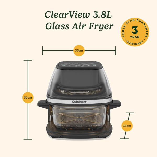ClearView Air Fryer with Glass Basket 3.8L  (AFC-4XA)