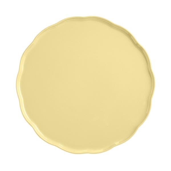 Madeleine Round Serving Platter - Vanilla